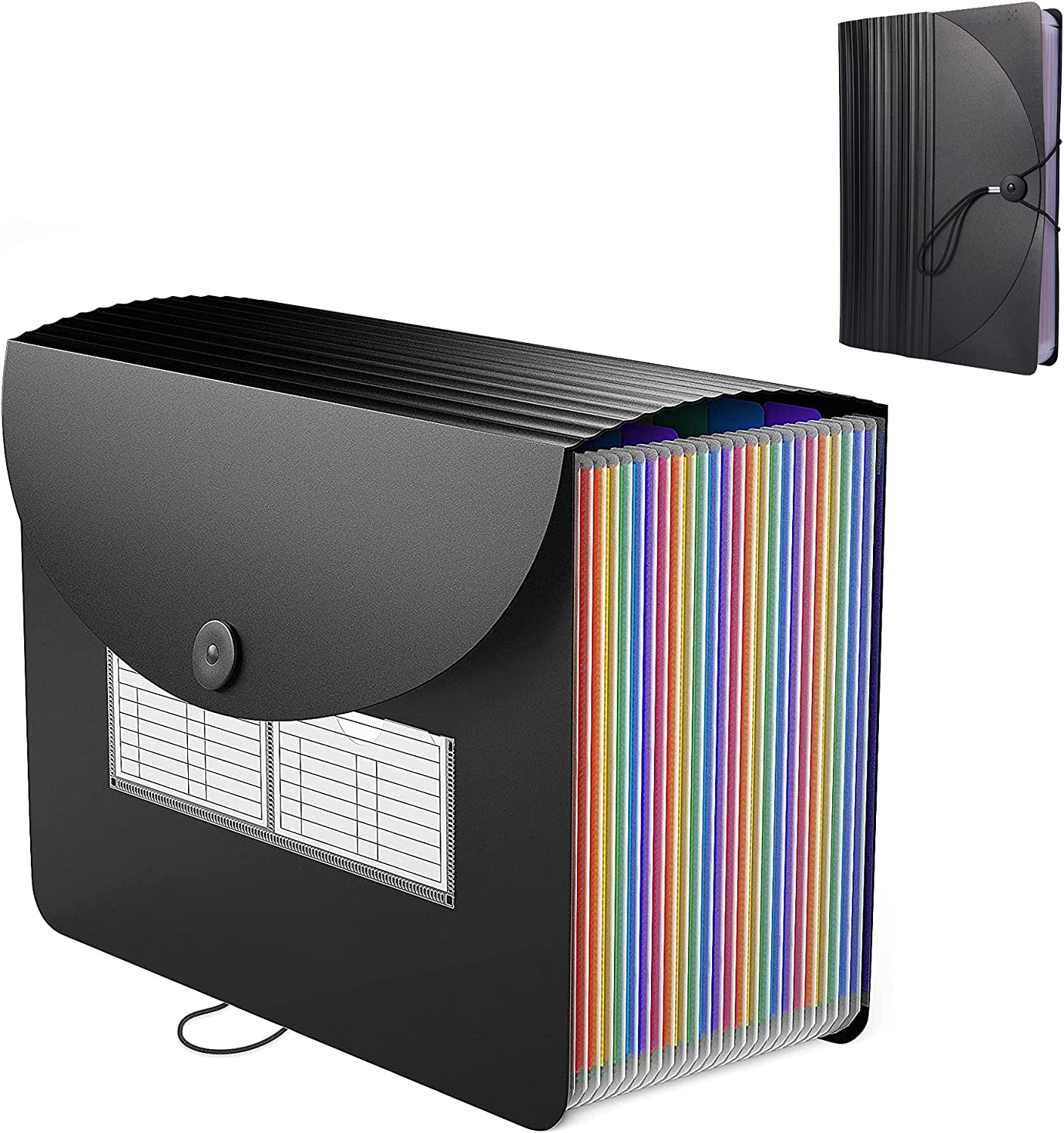 GIOD Accordion File Organizer,Expandable Folder with Cover 24 Pockets,Portabl... - Picture 9 of 13