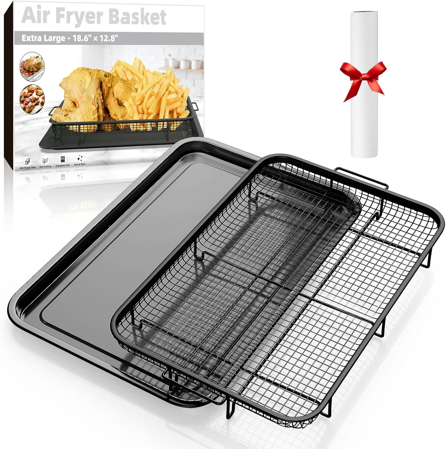 Air Fryer Basket for Oven, Extra Large 18.8