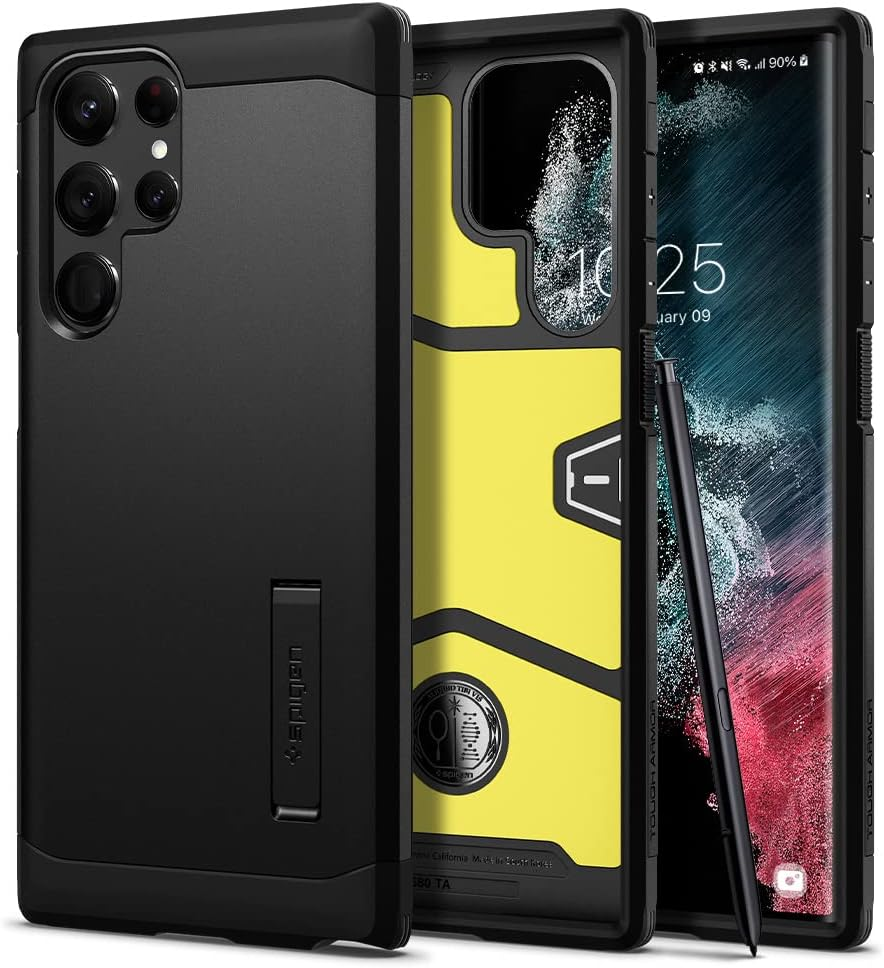 Spigen Tough Armor Case for Samsung Galaxy S22 Ultra - Black