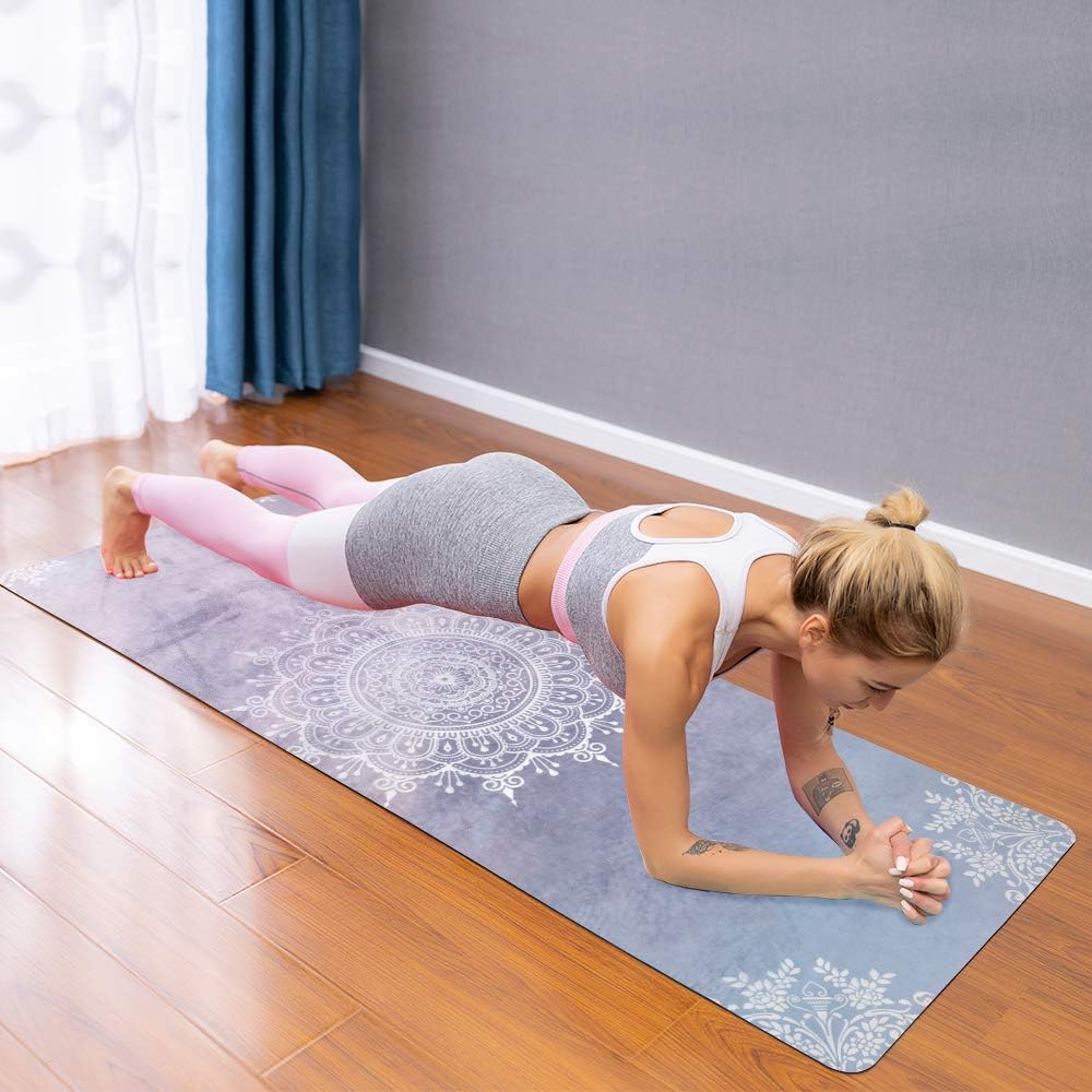 SNΛKUGΛ Travel Yoga Mat Foldable, Non Slip Yoga Mat Lightweight w/Carrying Ba... - Picture 9 of 13