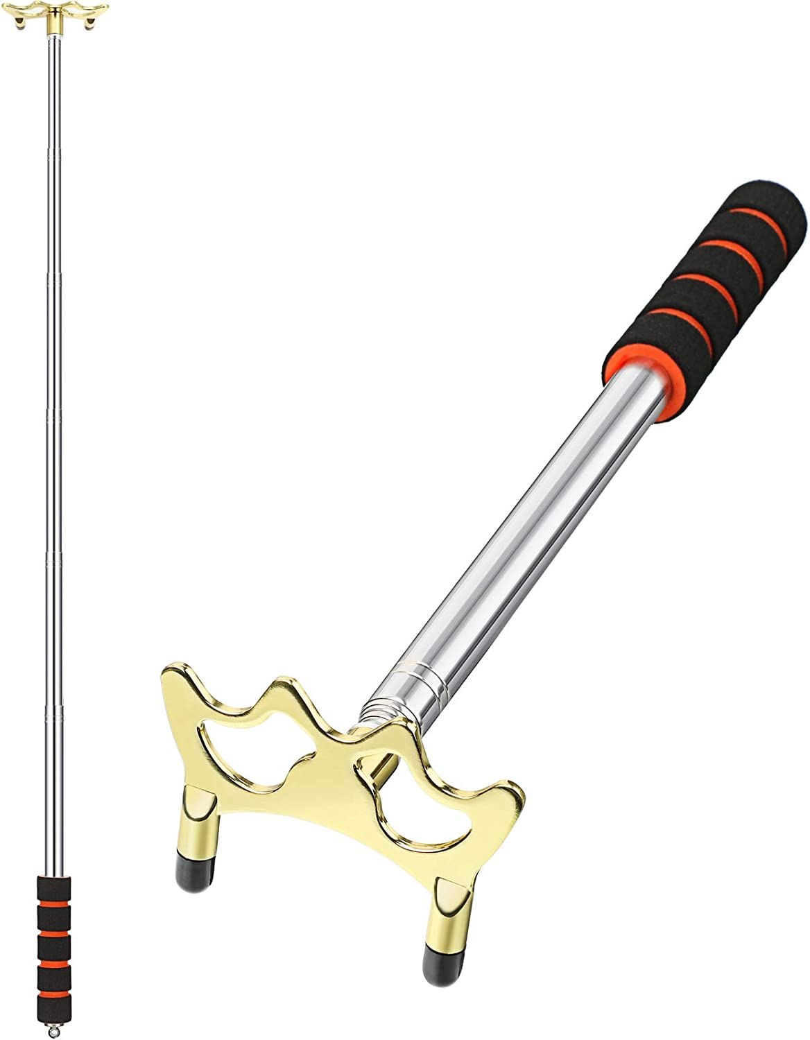 Pool Bridge Stick Retractable Brass Head