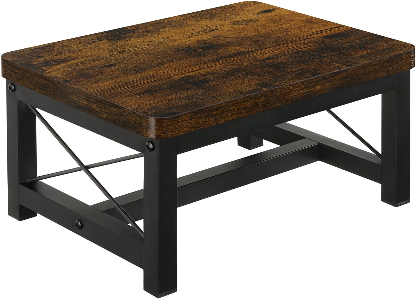 Wooden Step Stool for Adults, Heavy Duty Step Stool for High Bed with Non-Slip Feet, Using for Bedroom, Living Room, Bathroom and Kitchen, Hold up to 500 LBS