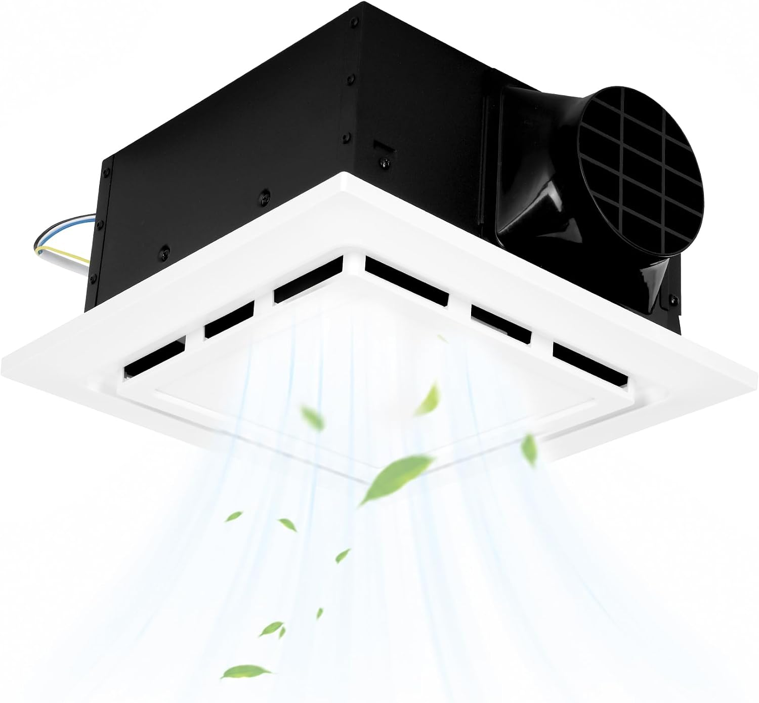12" Ultra Quiet Bathroom Exhaust Fan with 6500K LED Light, 1.0 Sone 120 CFM
