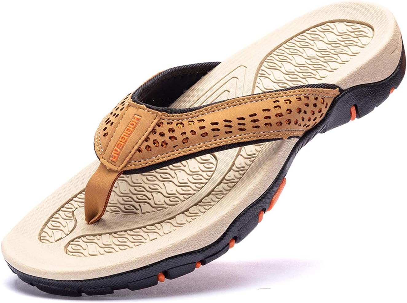 GUBARUN Mens Sport Flip Flops Comfort Casual Thong Sandals Outdoor