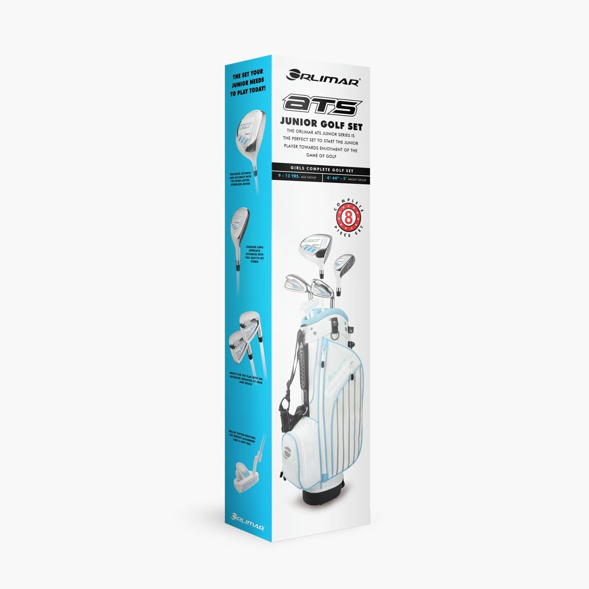 Junior Golf Club Sets with Stand Bag for Boys & Girls | Kids Ages 3 and Under, 3-5, 5-8, 9-12, Right and Left Handed