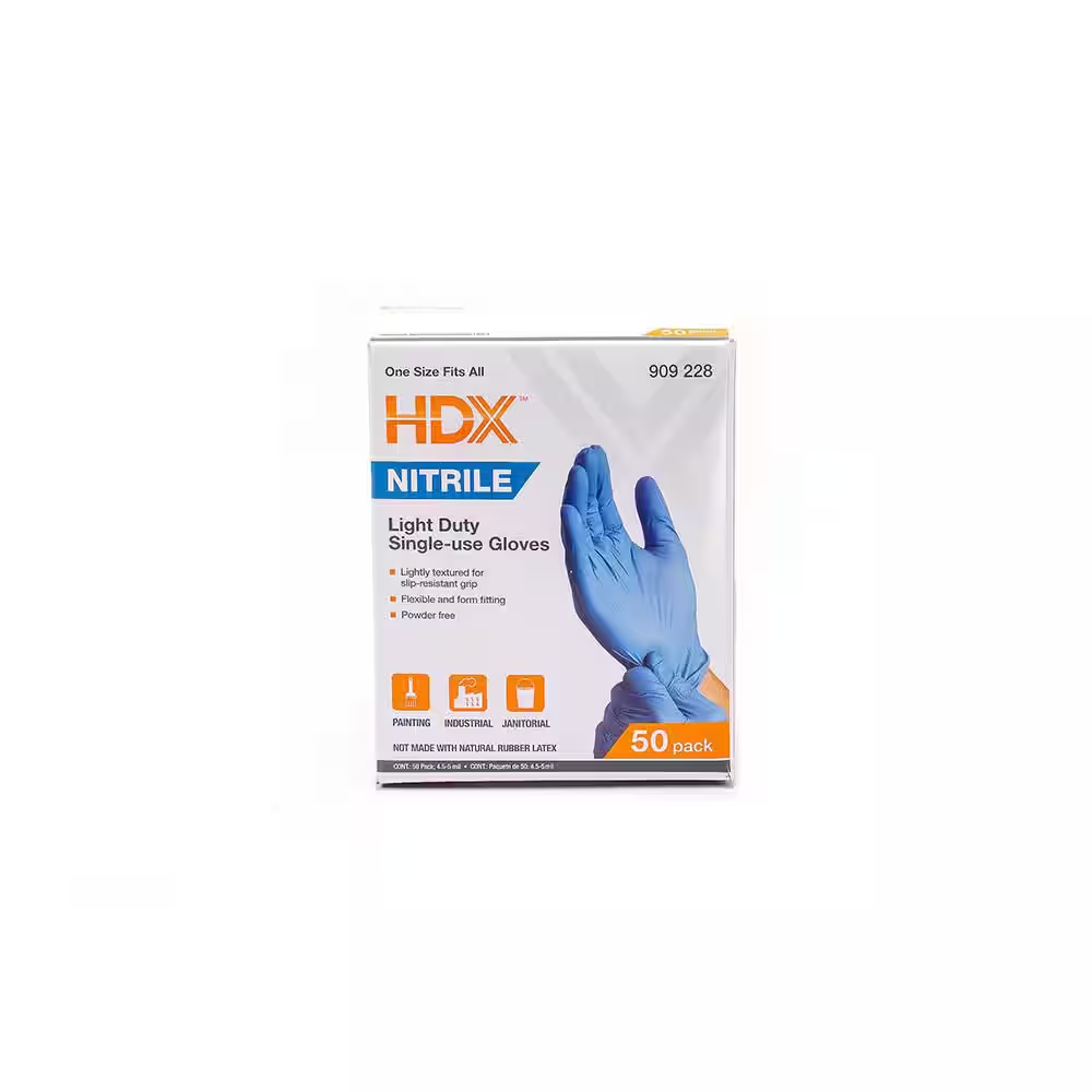 Blue Nitrile Disp Glove (50-Pack)