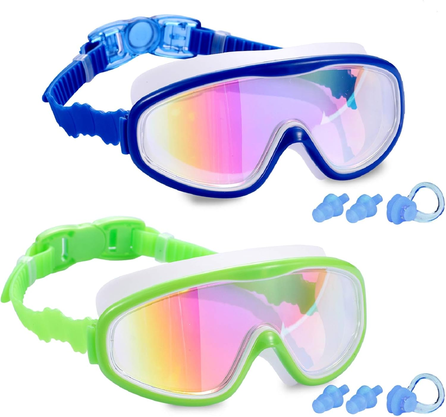Young4us 2 Pack Kids Swim Goggles, Swimming Glasses for Children from 3 to 15... - Picture 9 of 17