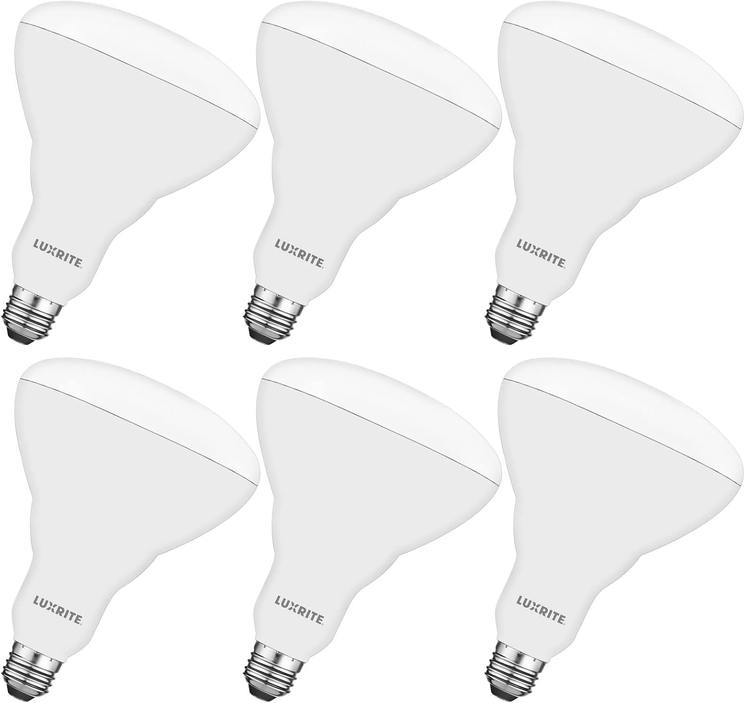 BR40 LED Light Bulbs, 85W Equivalent, 3000K Soft White, Dimmable, 1100 Lumens, LED Flood Light Bulb, 13W, E26 Medium Base, Indoor/Outdoor - Perfect for Office and Recessed Lighting (6 Pack)