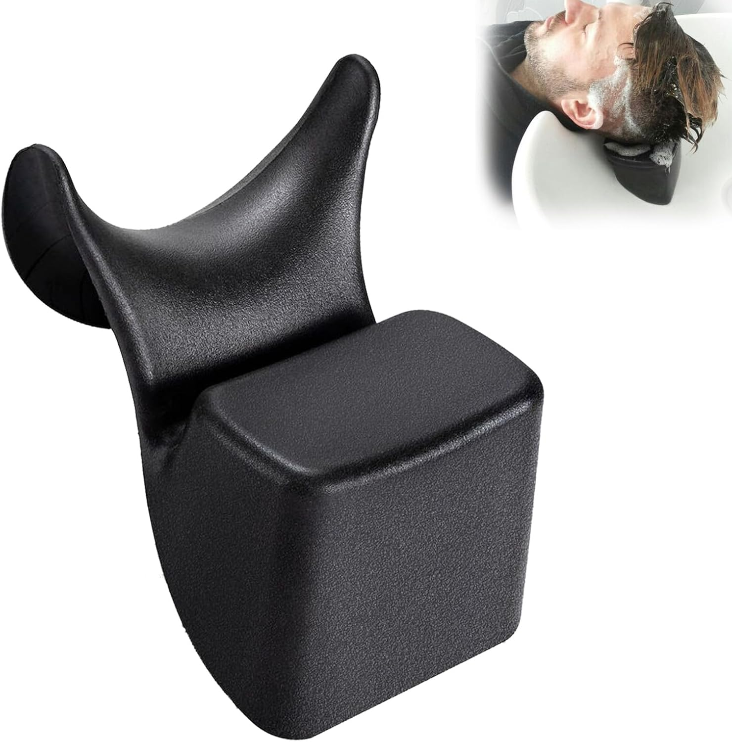 Silicone Shampoo Bowl Neck Cushion - Ergonomic Salon Hair Washing Neck Support Pillow, Non-Slip Shampoo Tray Neck Rest for Spa and Salon Basins, Comfortable Hairdressing Sink Accessory for Hair Care