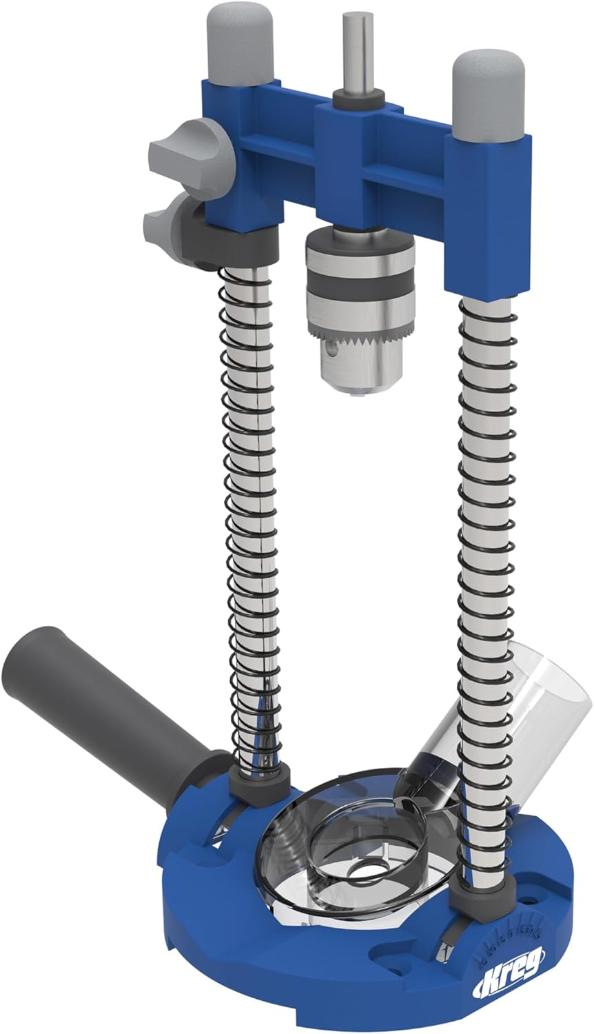 Drill Guide Pro - Portable Drilling Solution with Adjustable Angle - Built-In Dust Collection Adapter - Self-Centering Design for Consistent Holes - KDG6500