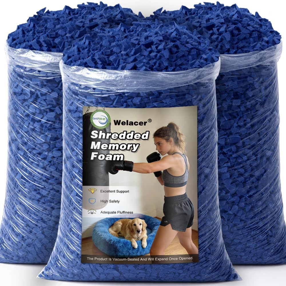 15LB Memory Foam Bean Bag Filler for Cushions Pillows Dog Beds