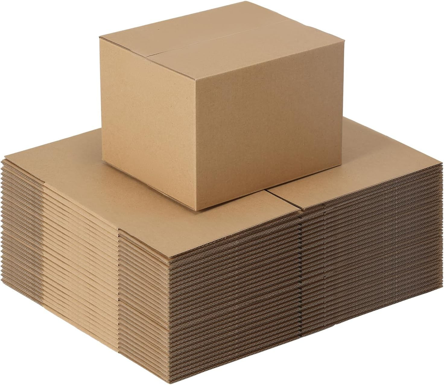 7X6X5 Brown Shipping Boxes Set of 25, Kraft Corrugated Cardboard Small Boxes Mailers for Packaging