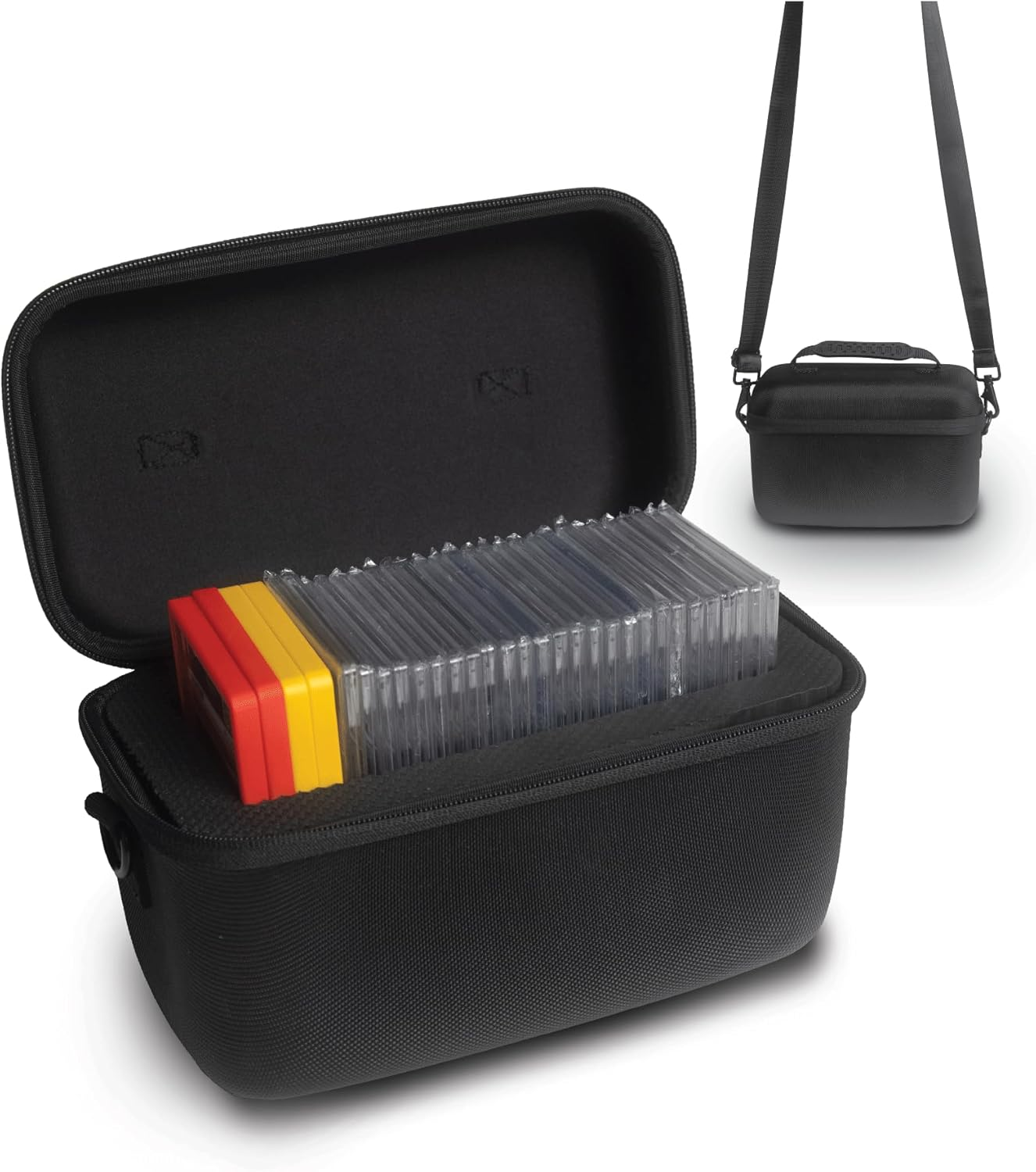 Slab Armor Graded Card Storage Box for Sports and TCG Card Slab Case for Graded Cards Holder Graded Card Holder PSA Slab Storage Zipper Strap Graded Card Storage Box PSA Case BGS SGC CGC