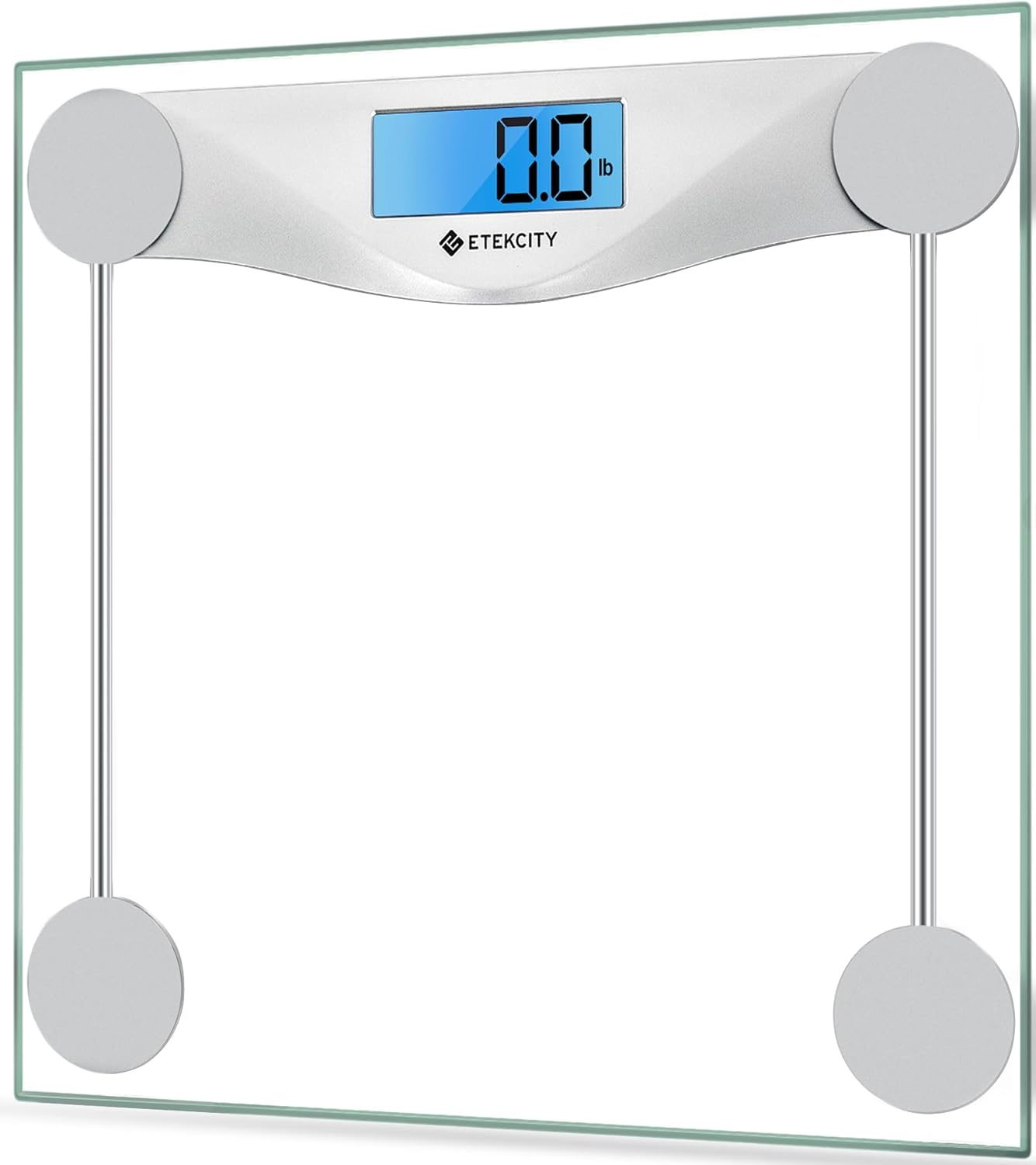 Digital Body Weight Bathroom Scale, Large Blue LCD Backlight Display