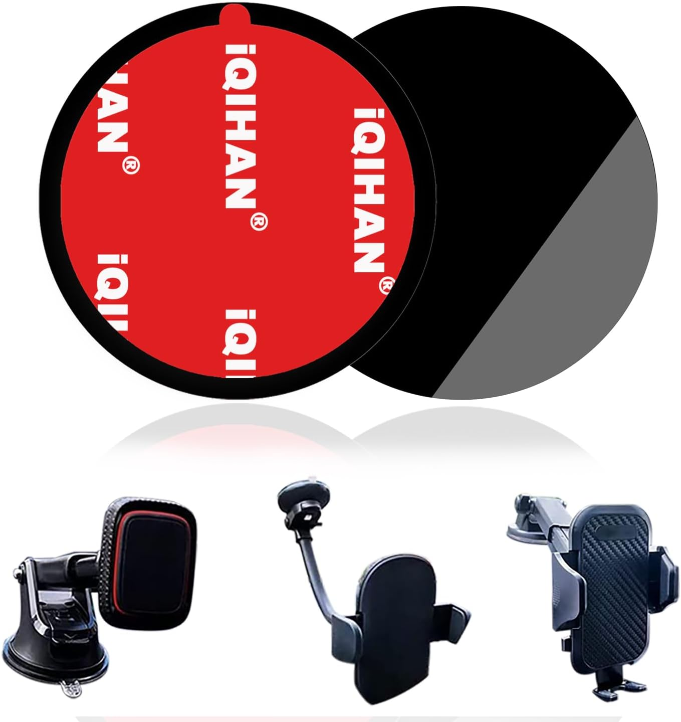 Disco adhesivo de montaje para salpicadero para soporte de telefono con ventosa