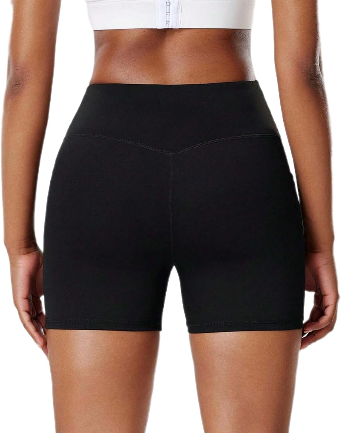 M2M STYLE High Waisted Yoga Shorts for Women - Soft & Stretchy Biker Shorts w... - Picture 5 of 13