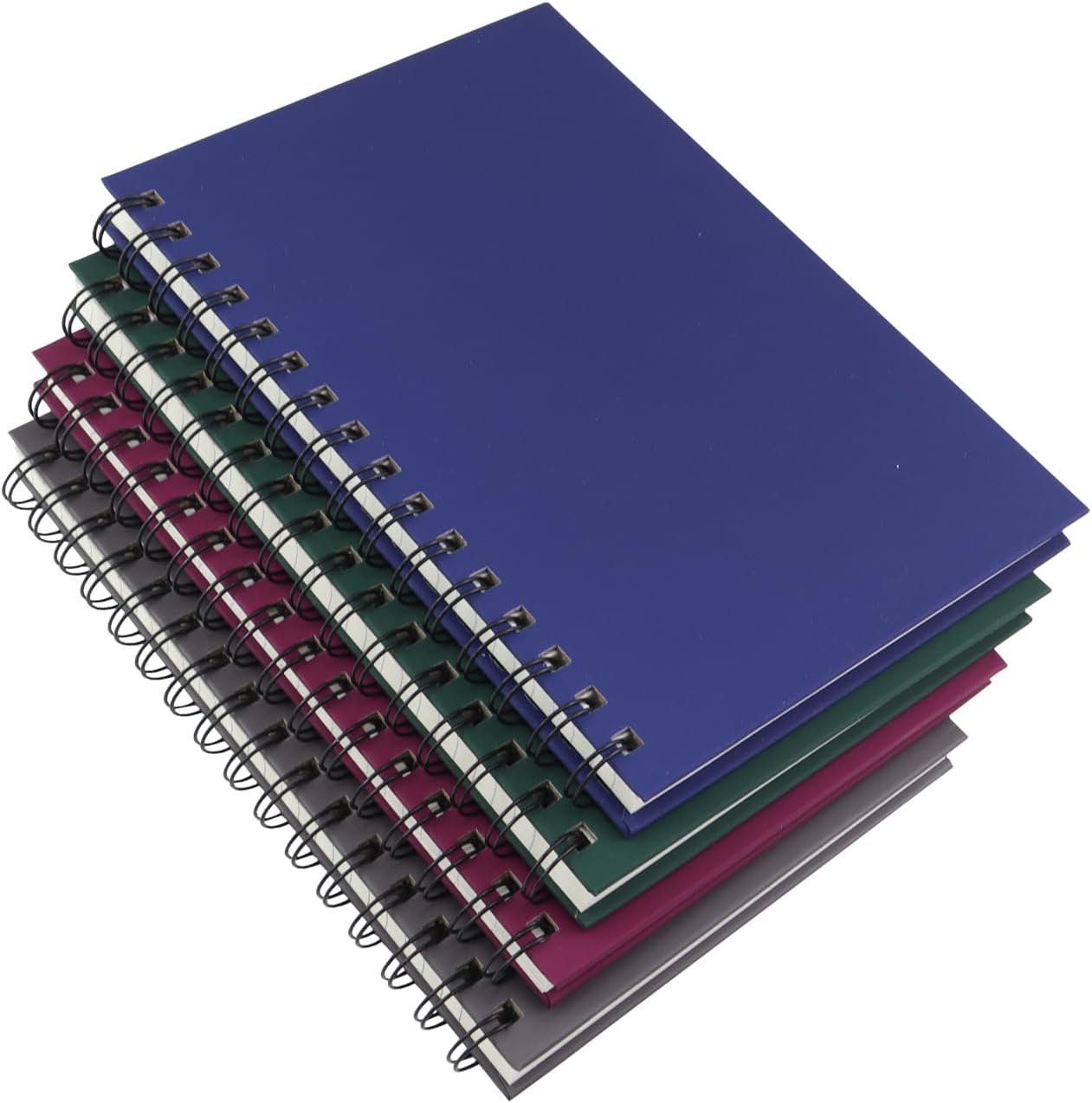 Spiral Notebook Journal,4 Pack A5 Hardcover Spiral Notebooks,5.7