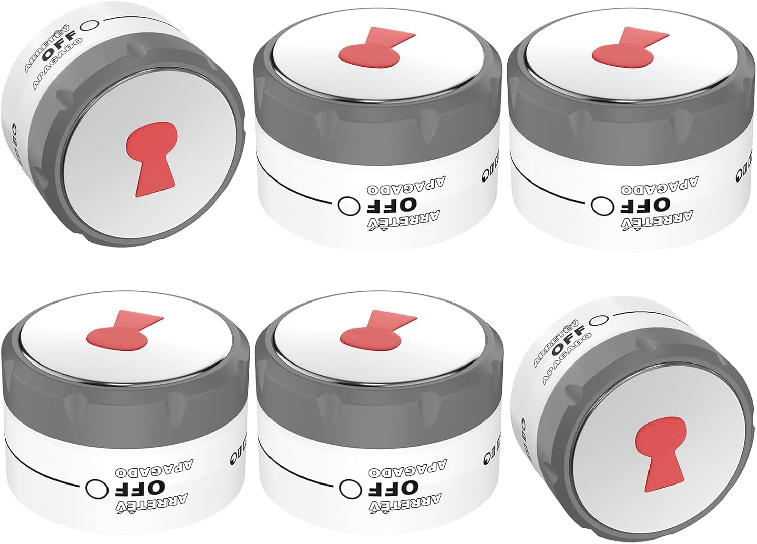 UPGRADED 91538 Grill Knobs Compatible with Weber Summit Lighted Control Knobs,91538 Knob Replacement for Weber Summit 2012+ 400/600 Grills E-470/670,S-460/470/660/670 Gas Grill Burner Knob,6 Pack