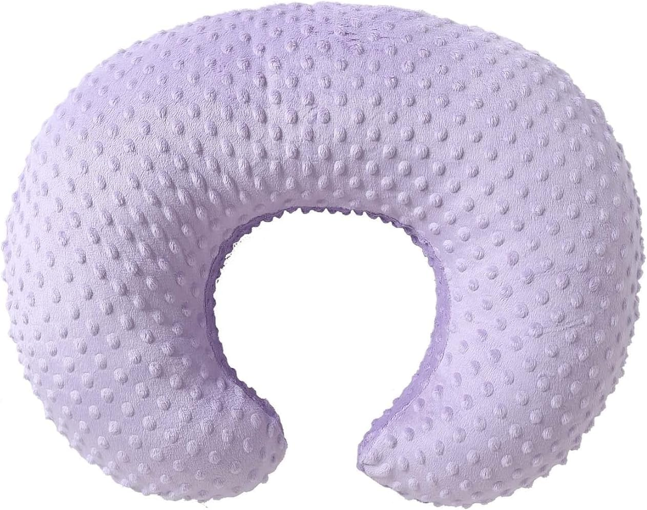 Nursing Pillow Cover Breastfeeding Pillow Cases Minky Dot Slipcover (White) - Picture 2 of 3