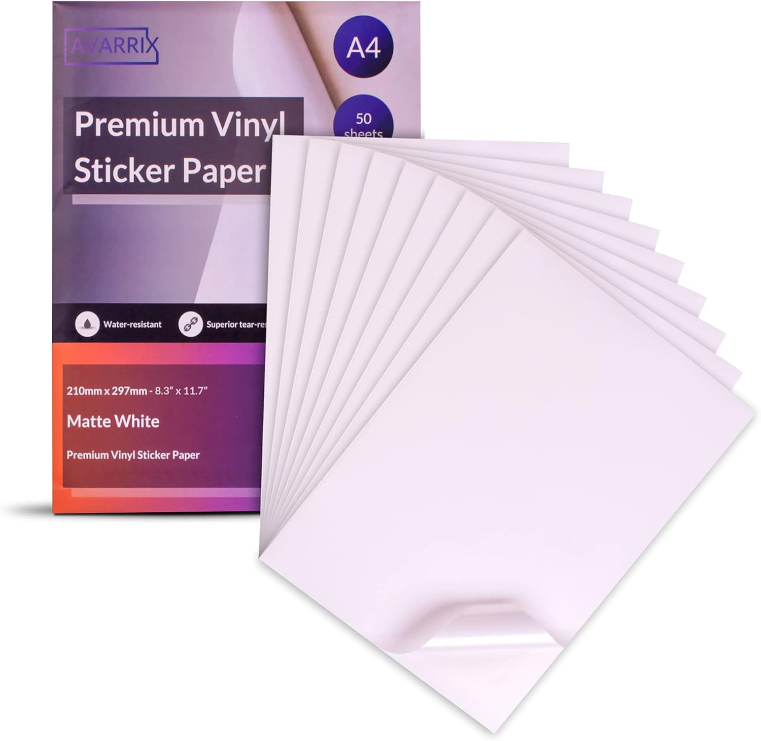 Avarrix Australia Printable Vinyl Sticker Paper for Inkjet Laser Printer, Mat... - Picture 12 of 14
