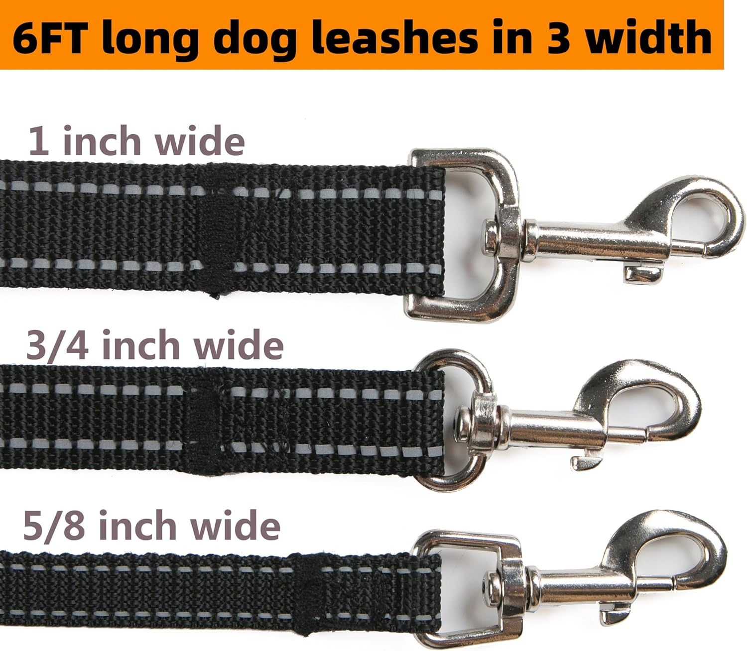 OEFEO Reflective Dog Leash for Large&Medium and Small Dogs, Strong and Durabl... - Picture 7 of 15