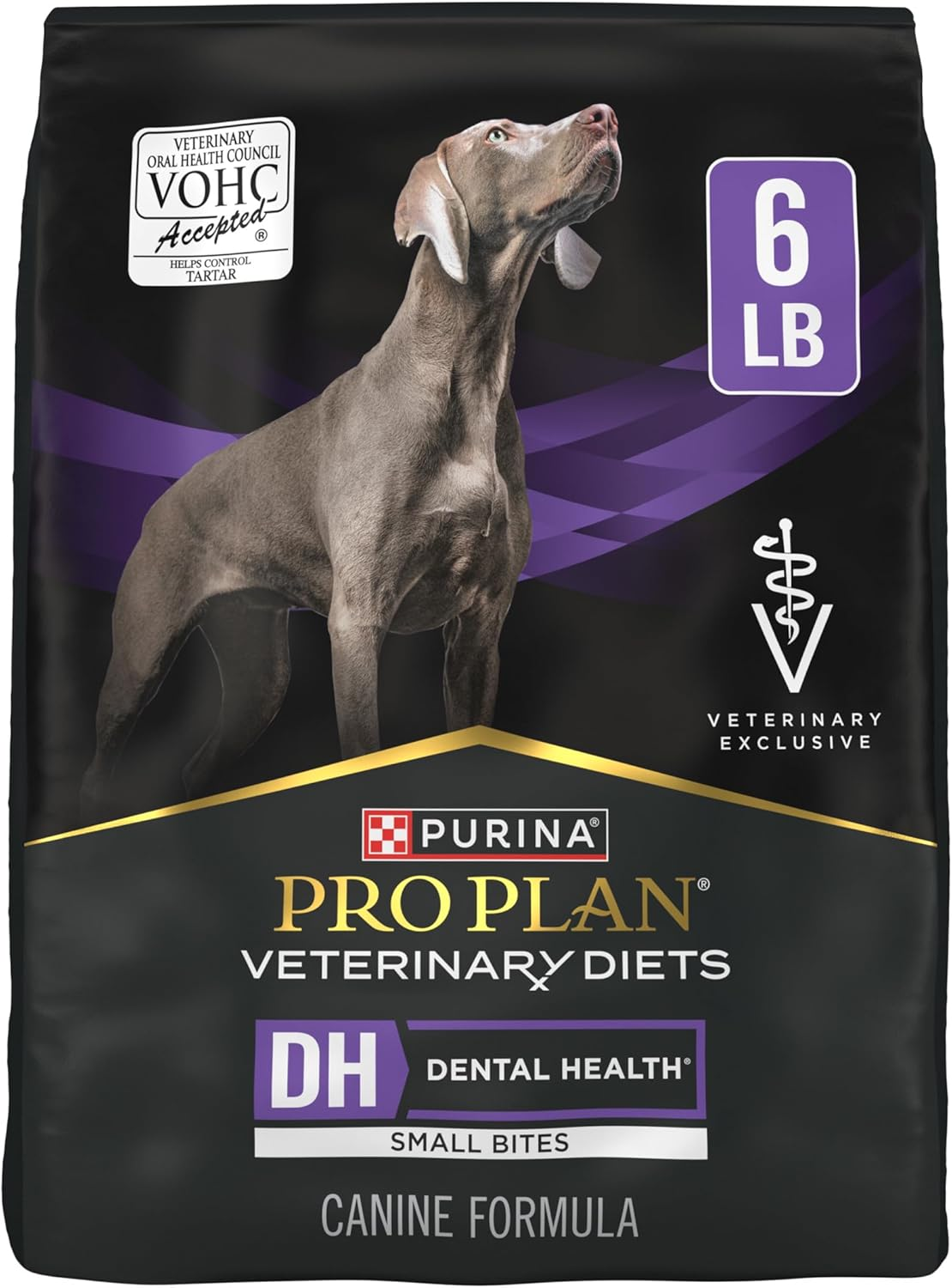 Veterinary Diets DH Dental Health Small Bites Dog Food Dry Canine Formula - 6 Lb. Bag