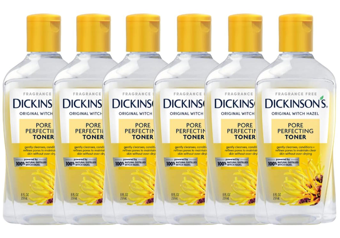 Original Witch Hazel Pore Perfecting Toner | 100% Natural Distilled Witch Hazel | America'S #1 Toner | Refines Pores | Removes Impurities & Oil |8 Fl Oz | 6 Count