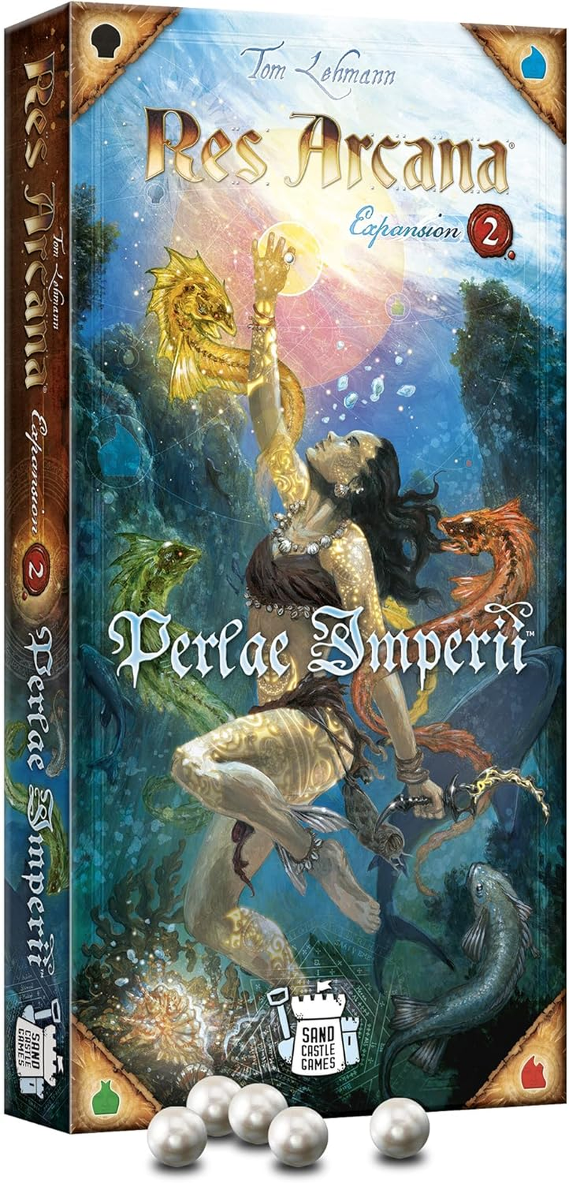 Res Arcana Perlae Imperii Board Game EXPANSION - Unleash the Power of Pearls! Fantasy Adventure, Strategy Game for Kids & Adults, Ages 14+, 2-5 Players, 30-60 Min Playtime, Made by