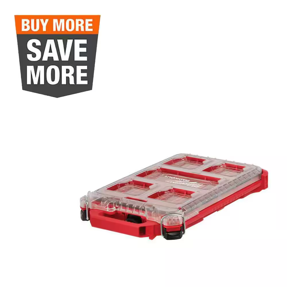 PACKOUT 5-Compartment Low-Profile Compact Small Parts Organizer