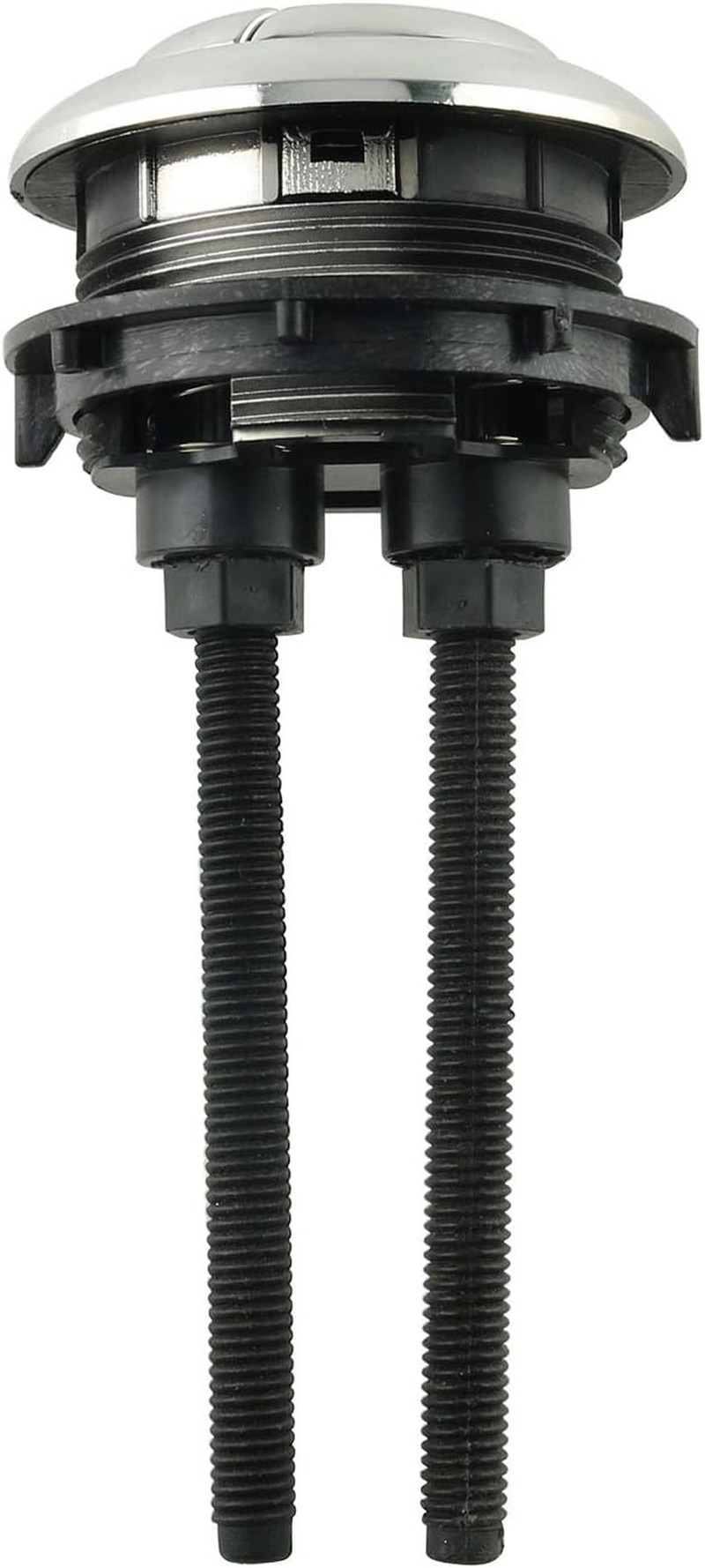 Toilet Push Button 48Mm Thread round Head Dual Flush Water Saving Chrome Effect Water Tank Push Button