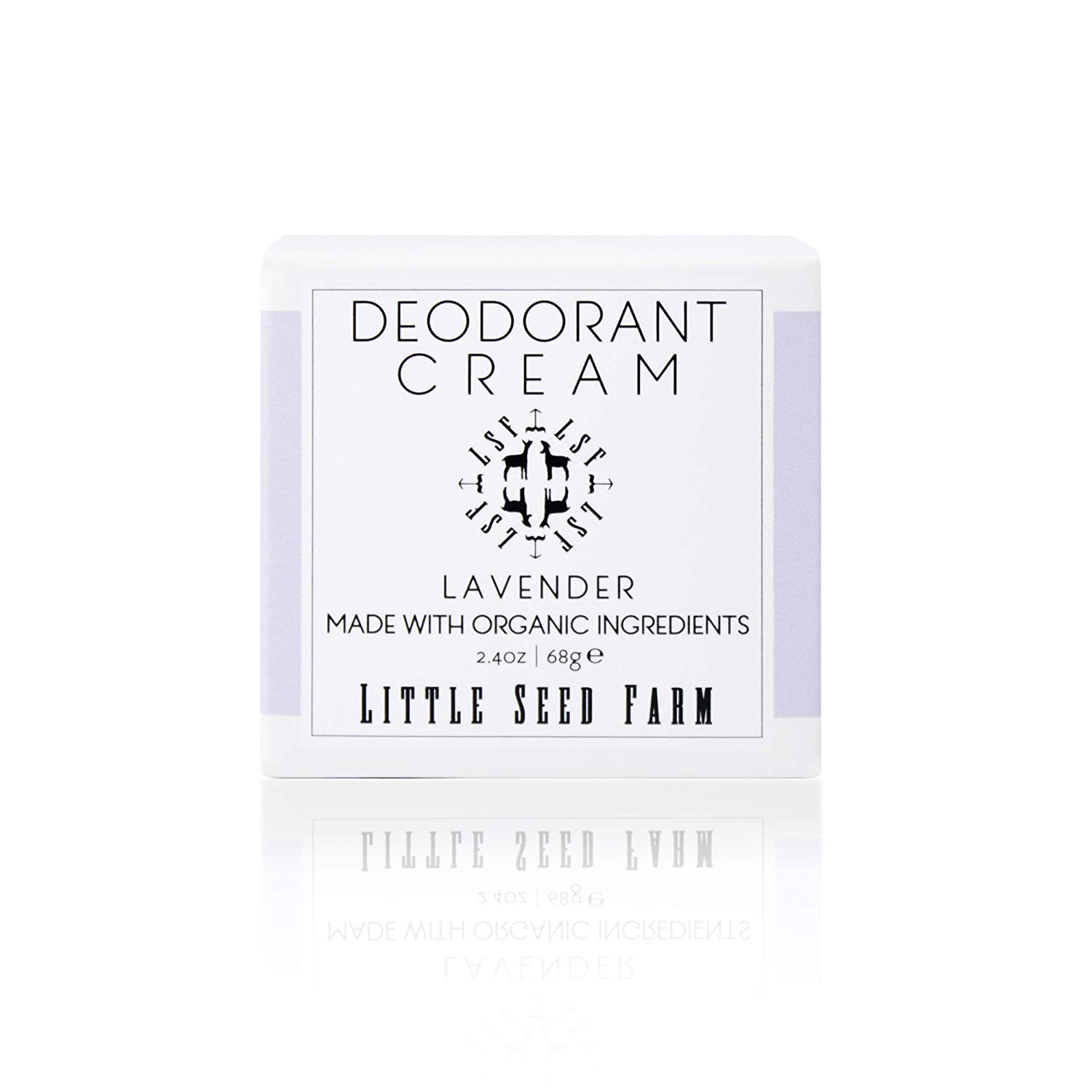 All Natural Deodorant Cream, Aluminum Free Deodorant for Women or Men, 2.4 Ounce - Lavender