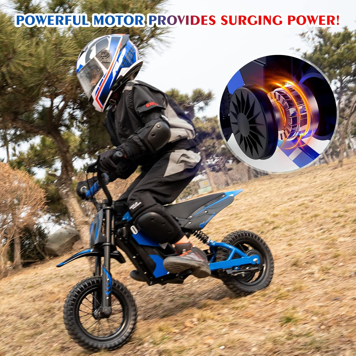 EVERCROSS EV12M Electric Dirt Bike,300W Electric Motorcycle,15.5MPH & 9.3 Mil... - Picture 7 of 14
