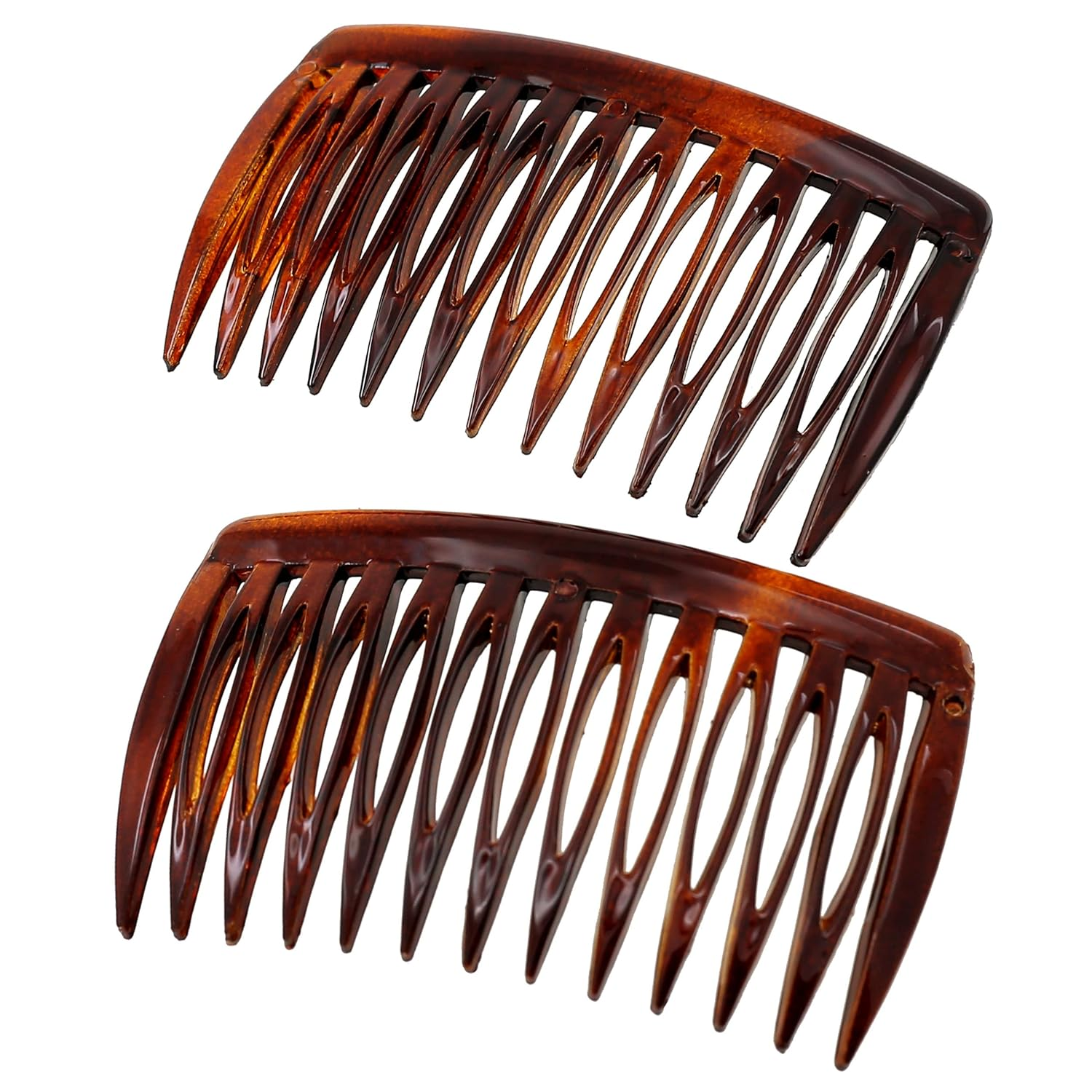 Camila Paris AD825/2 French Hair Side Comb, Small, Curved Tortoise Shell French