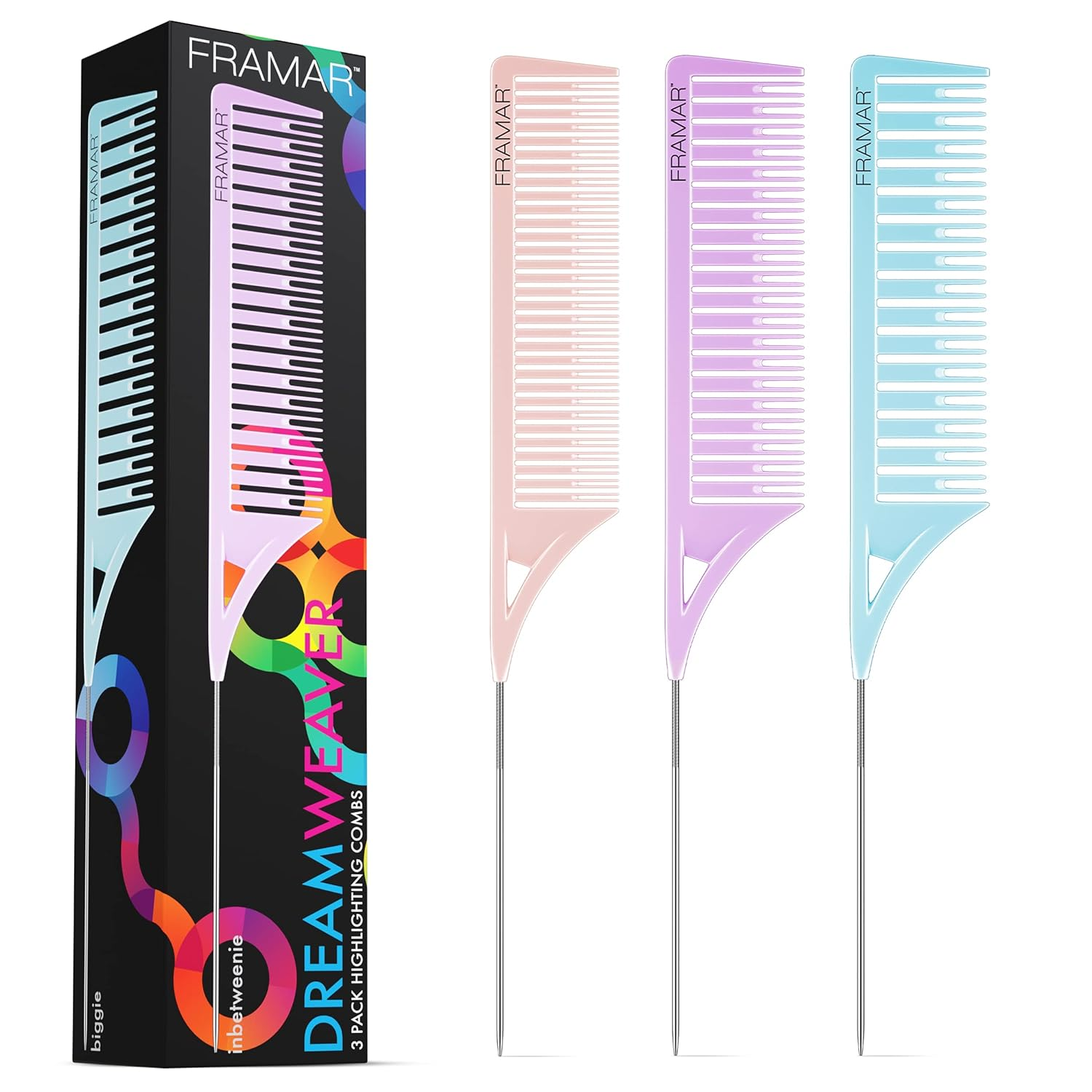 Dreamweaver Highlight Comb Set – 3Pk Pastel Foiling