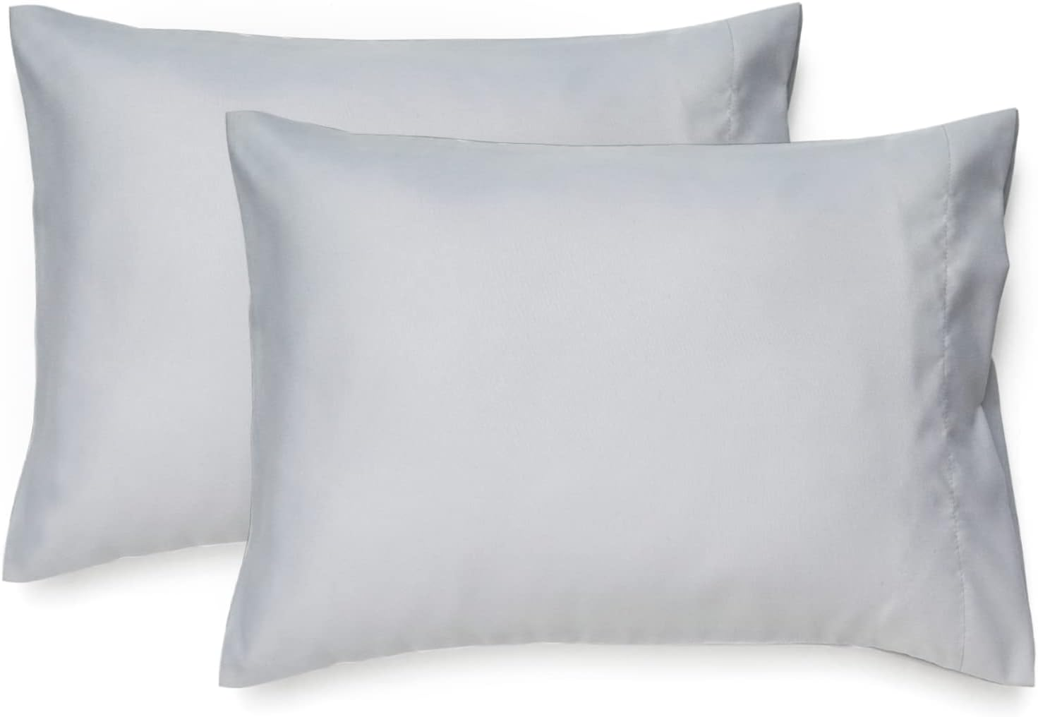 Toddler Pillowcases 13X18 Travel Pillow Case Set of 2, Small Pillow Case Fits Baby Pillow Sized 12X16, 13X18, Kids Pillowcases 2 Pack Machine Washable with Envelope Closure(Light Grey)