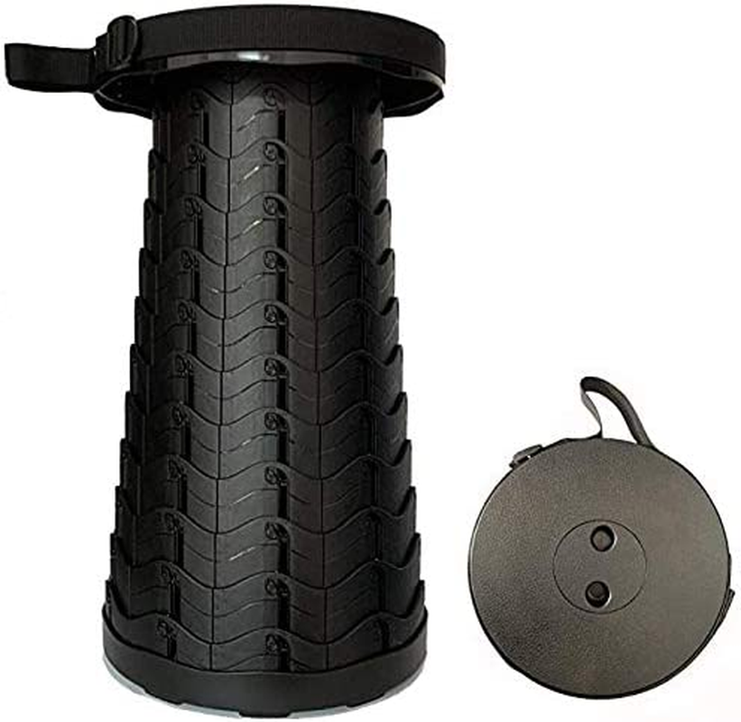 Telescopic Portable Stool, Camping Retractable Folding Stool for Fishing, Hiking