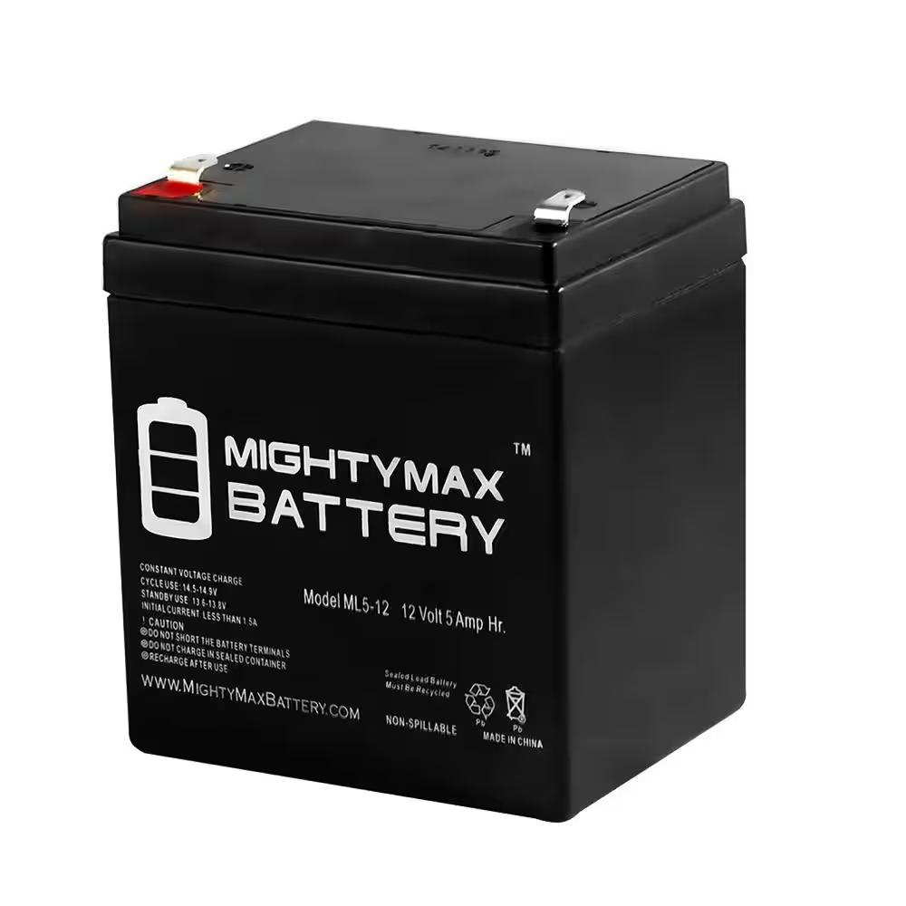 12-Volt, 5Ah, AGM Replacement Battery