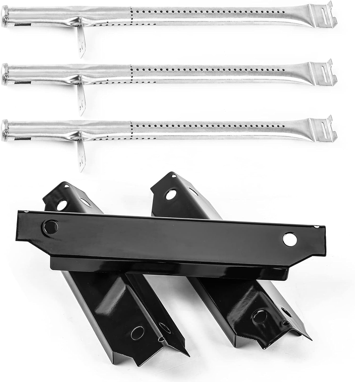 Grill Replacement Parts for Dyna-Glo 3 Burner DGC310CNP-D, DGC310RNP-D, DGC310BNP-D Grill Models, Grill Burner and Porcelain Steel Heat Plate Shield for Dyna-Glo DGC310CNP-D