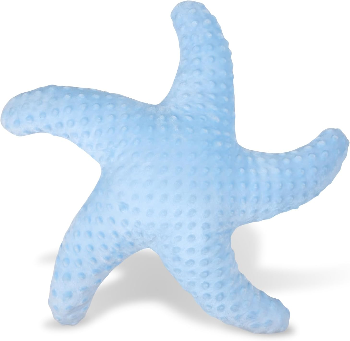 Starfish Pillow Shaped Beach Decorative Throw Pillows Cute Coastal Stuffed Animal Plush Soft Ocean Bedding for Bedroom(Blue)
