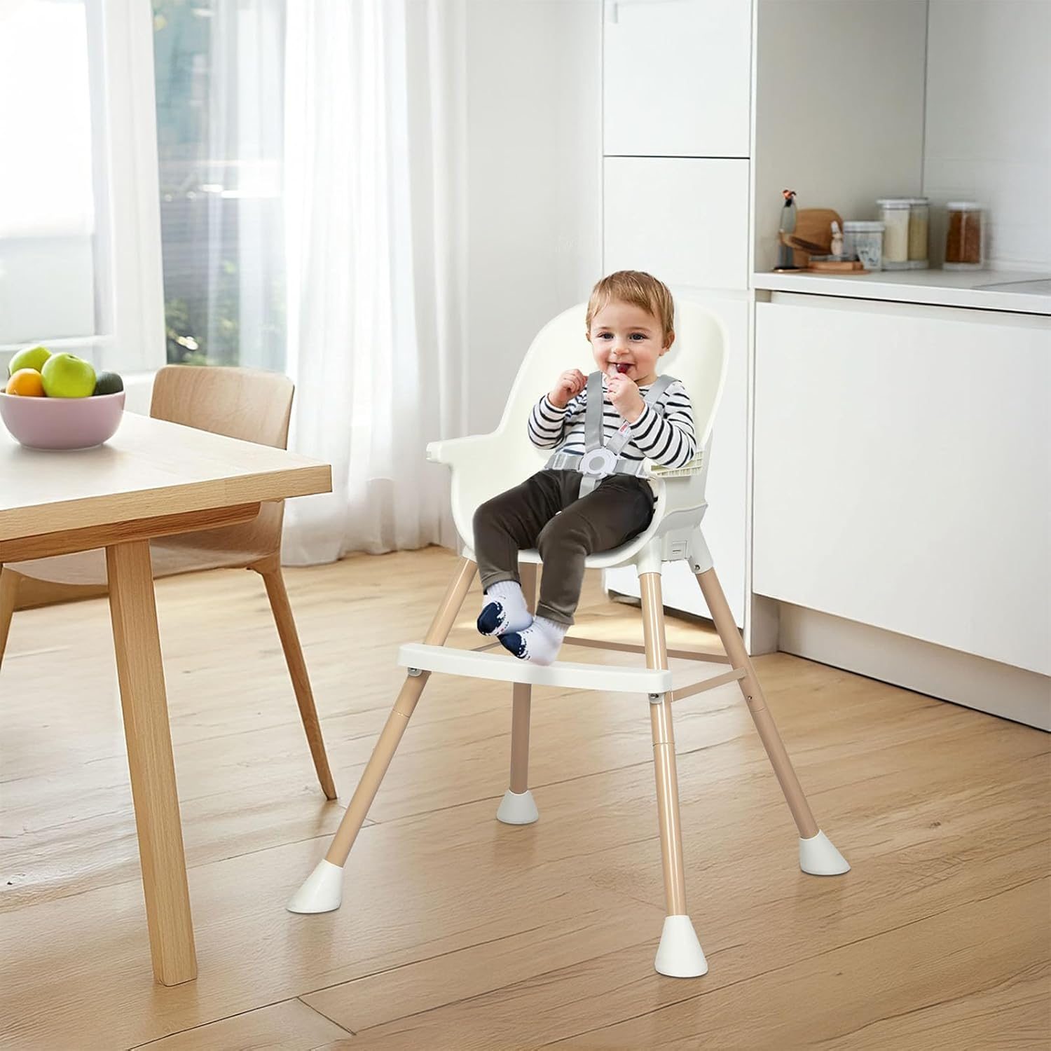 Bopeep Baby High Chair, 6-in-1 Convertible Toddler Chair, Removable Seat and ... - Picture 11 of 14