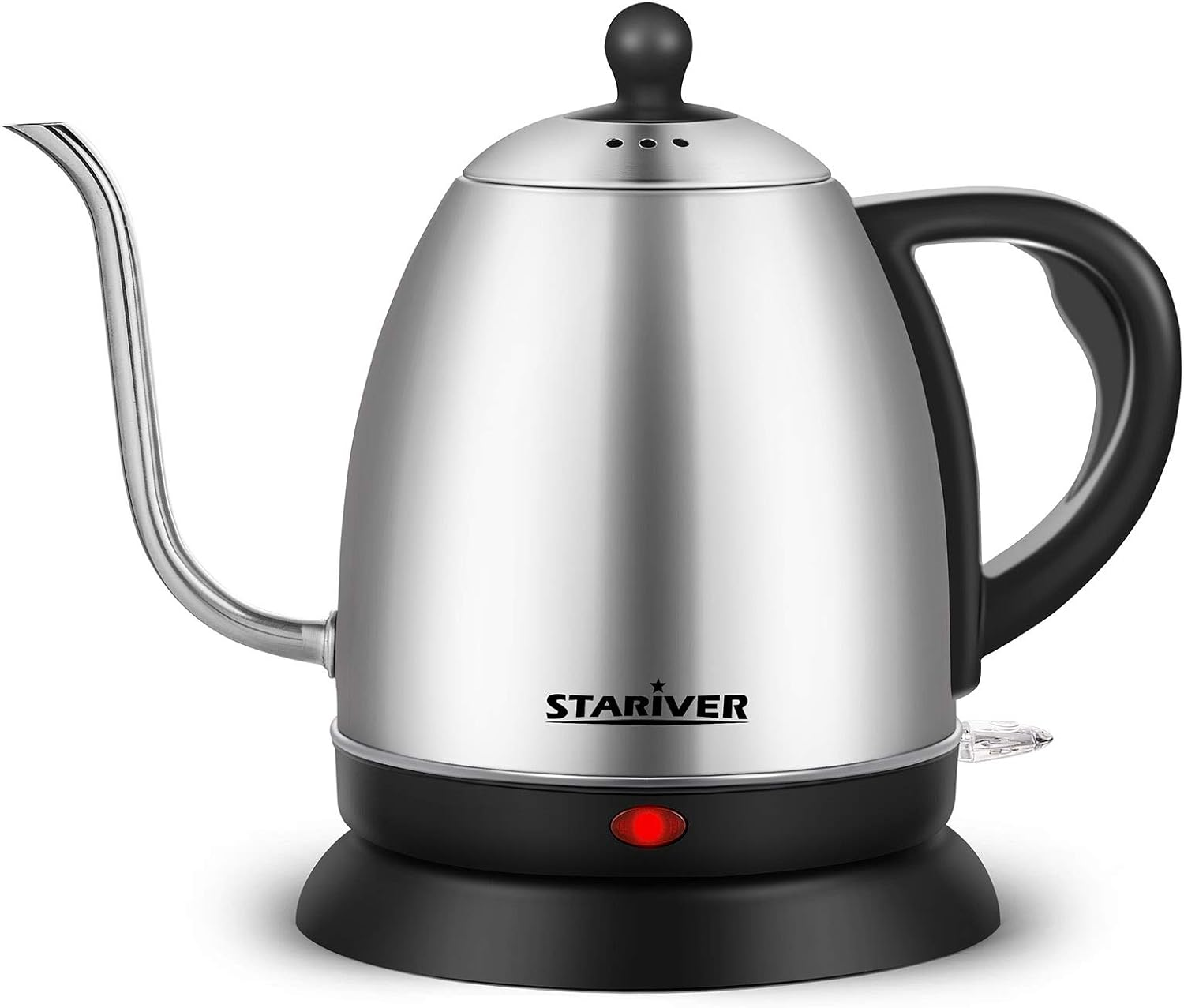 Electric Kettle Gooseneck Kettle, 1L Water Boiler, Bpa-Free, Pour over Tea Pot Stainless Steel for Coffee & Tea with Fast Heating, Auto-Shut off and Boil-Dry Protection Tech