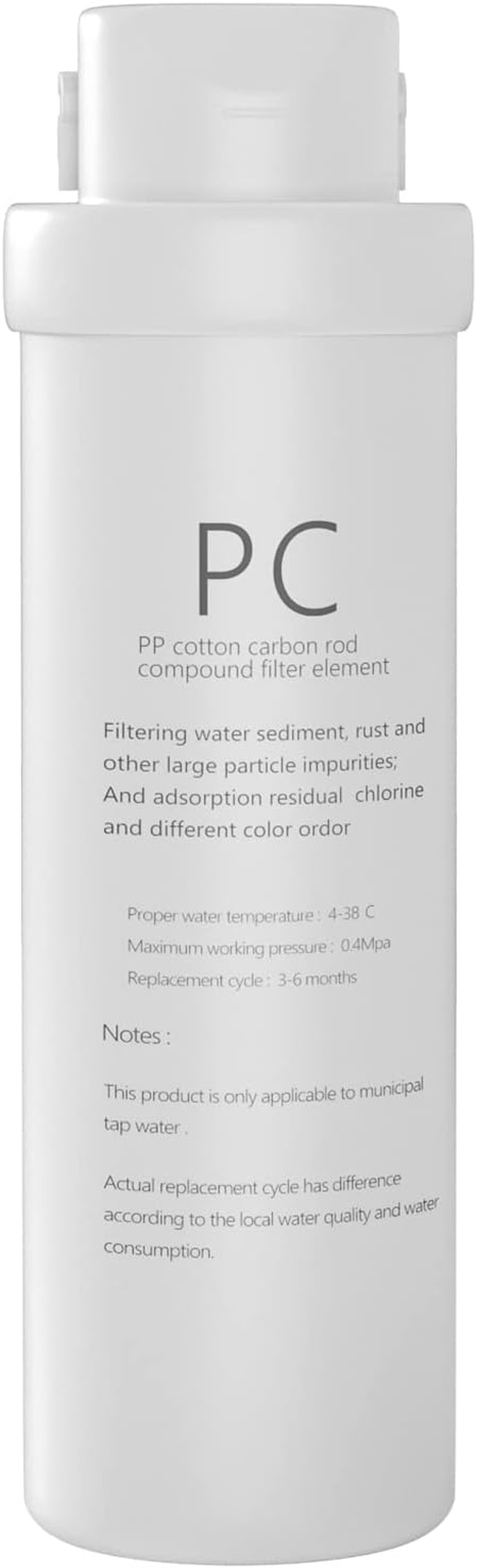PC Filter Replacement for Reinmoson RMS-WP-RO500 and  CRS-RO600 Reverse Osmosis System Tankless Reverse Osmosis Water Filter, Reduces PFAS Chlorine