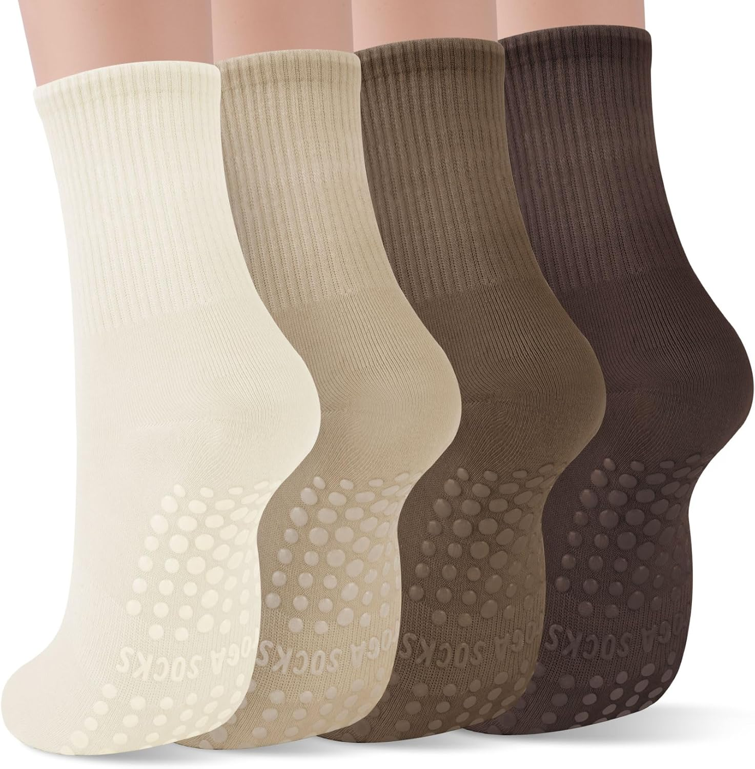 Pilates Grip Socks for Women Non Slip, Yoga Barre Grippy Socks for Pilates, Dance, Ballet, Barre, Hospital