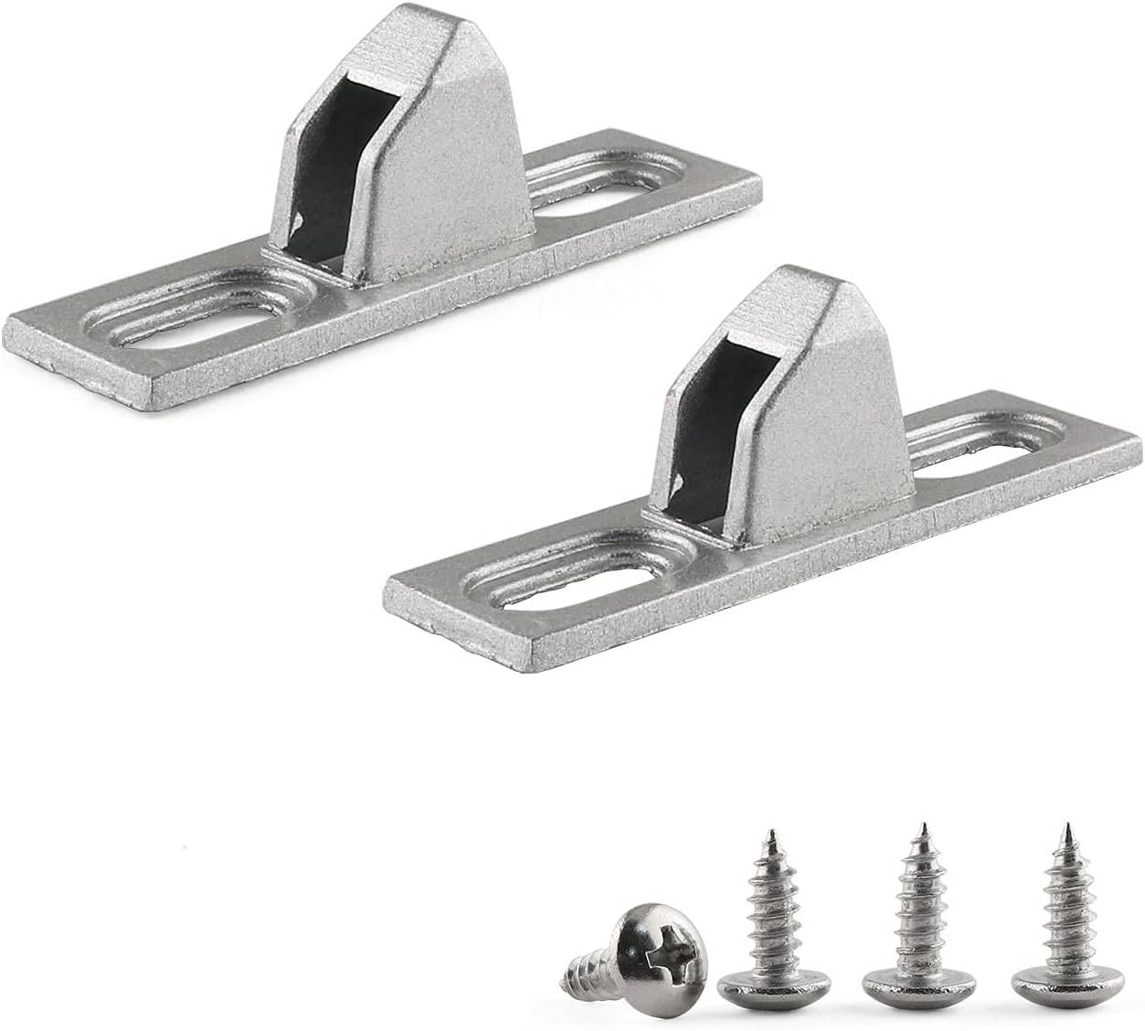E-Outstanding 2 Pcs Sliding Door Keeper Sliding Glass Door Lock Keeper with 4 Screws