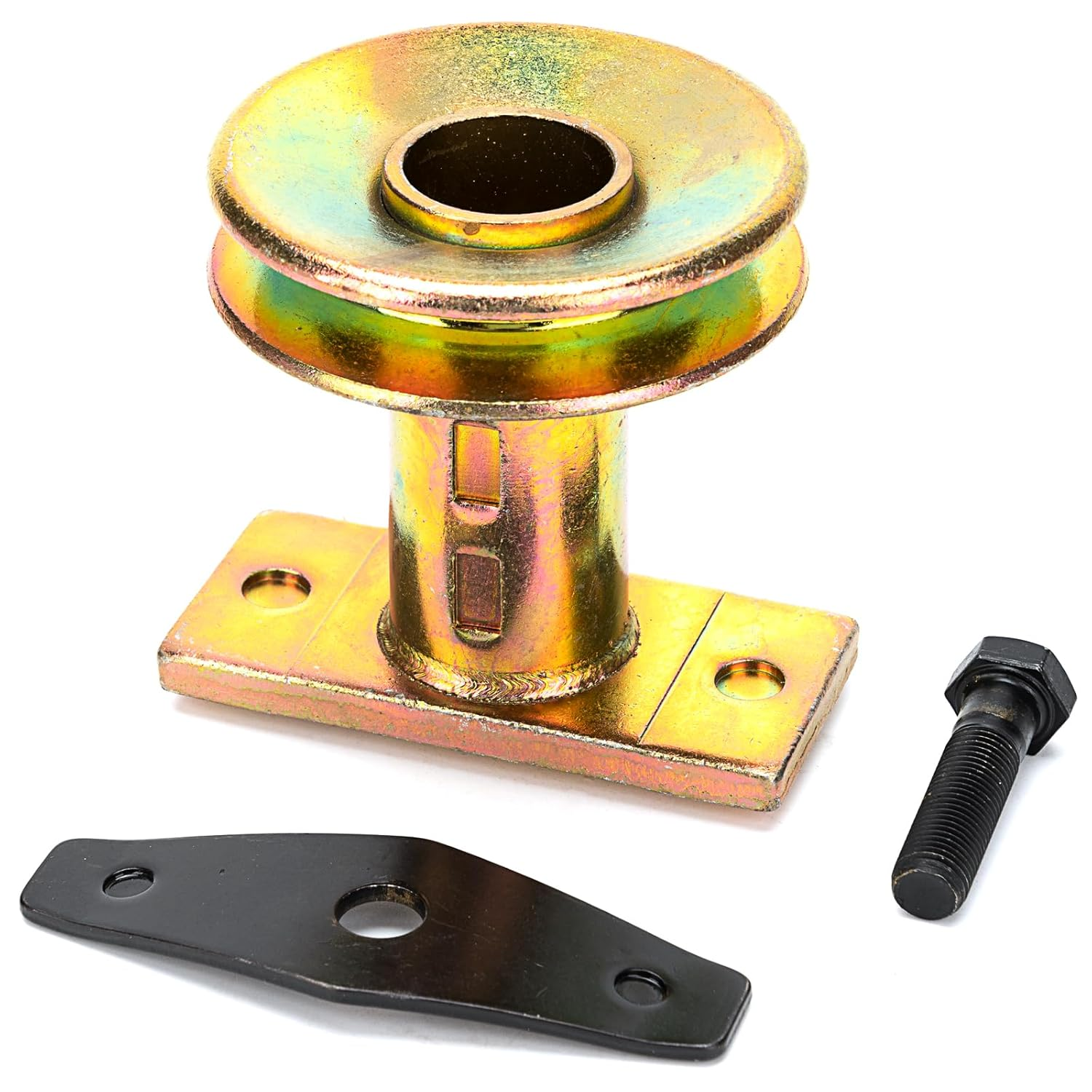 687-02528 Lawn Mower Blade Adapter with Pulley,25Mm Drive Pulley Adapter +Bolt + Blade Washer Compatible with MTD Yard-Man Troy-Bilt TB230 240 260 280 Etc…