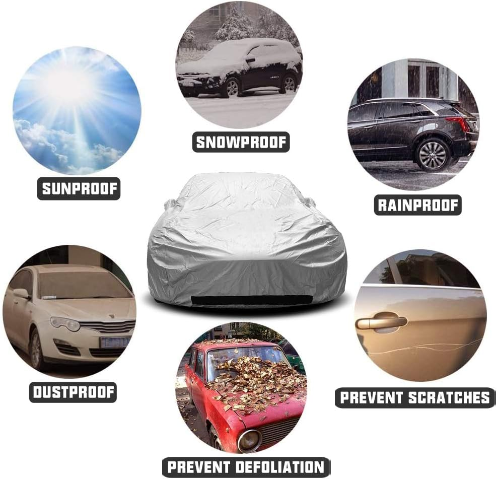 ROCCS Tesla Model 3 Car Cover Waterproof All Weather Full Exterior Car Cover ... - Picture 8 of 13