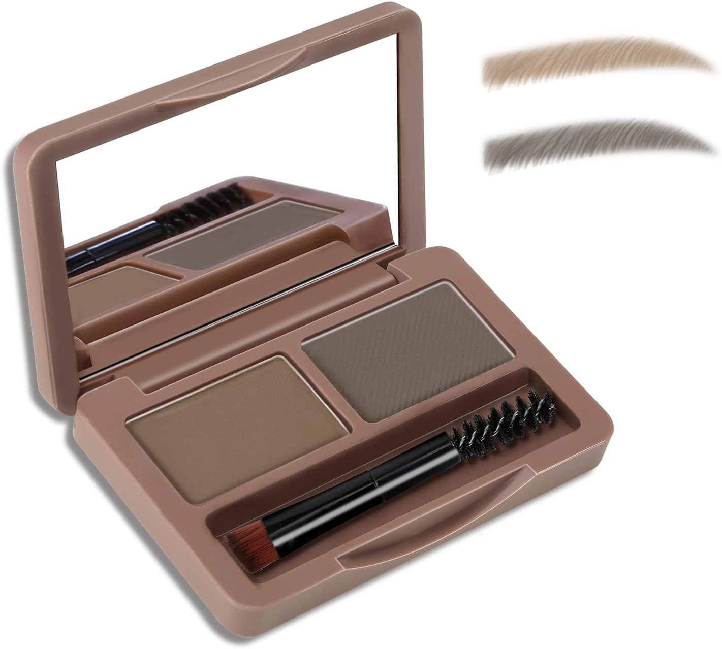 Boobeen Eyebrow Powder, 2-color Eyebrow Palette Makeup to Enhance & Define Br... - Picture 2 of 14