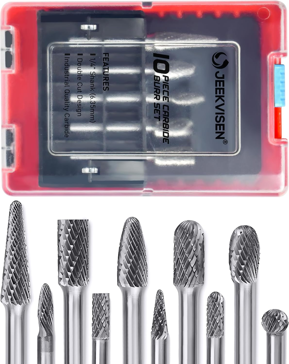 LUO KE 12-Piece Diamond Bowl Burr Set for Rotary Tools LUO KE 12-Piece Diamond Bowl Burr Set for Rotary Tools