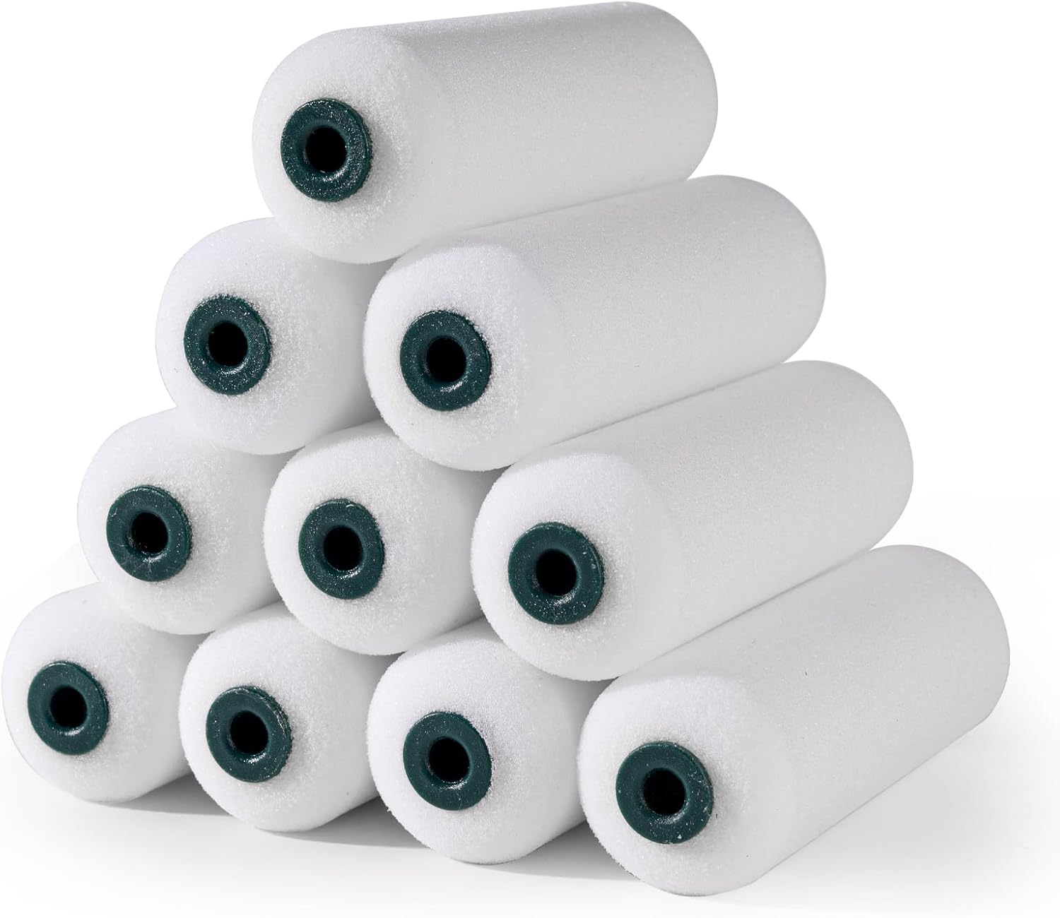 10 Pack 4 Inch Paint Roller Covers for Painting Walls Cabinets Doors