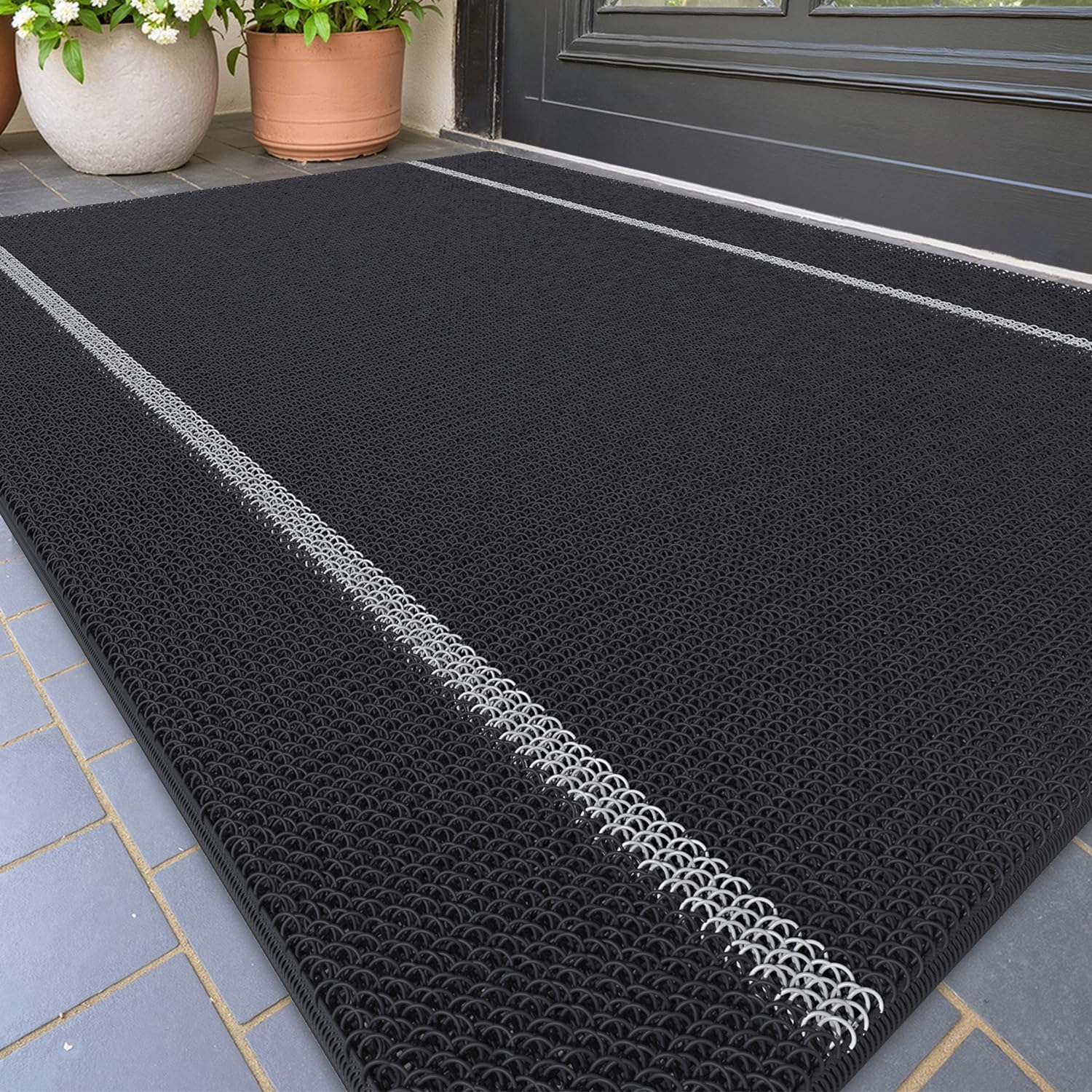 Color&Geometry Front Door Mats Outdoor: Doormat for outside Entry Home Entrance Back Porch Patio Waterproof | Heavy Duty Non-Slip Outdoors Floor Welcome Matts Exterior - 17